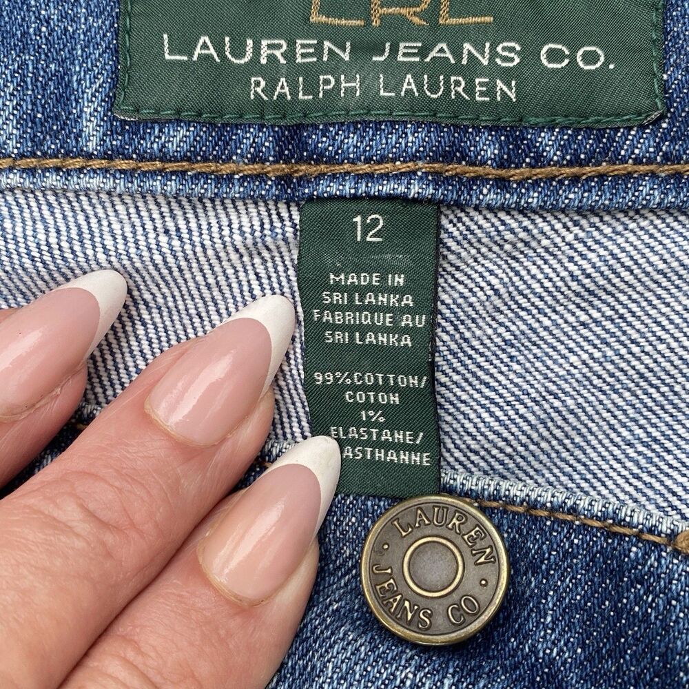 LRL Lauren Ralph Jeans Co. Jeans Classic Bootcut Womens Size 12 Med Blue Denim - Picture 6 of 7